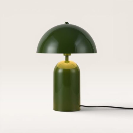 Asteri - Mushroom lamp 40 cm - E14 fitting - Retro design - Dressoir lamp - Groen metaal - Met aan/uit-schakelaar | LUSENZ