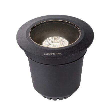 Atik R1 LED Grondspot - 9 Watt - 713 Lumen - 3000K warm wit - 12V - Product - IP67 Waterdicht - Rond - Tuisnpot - Zwart | Lightpro
