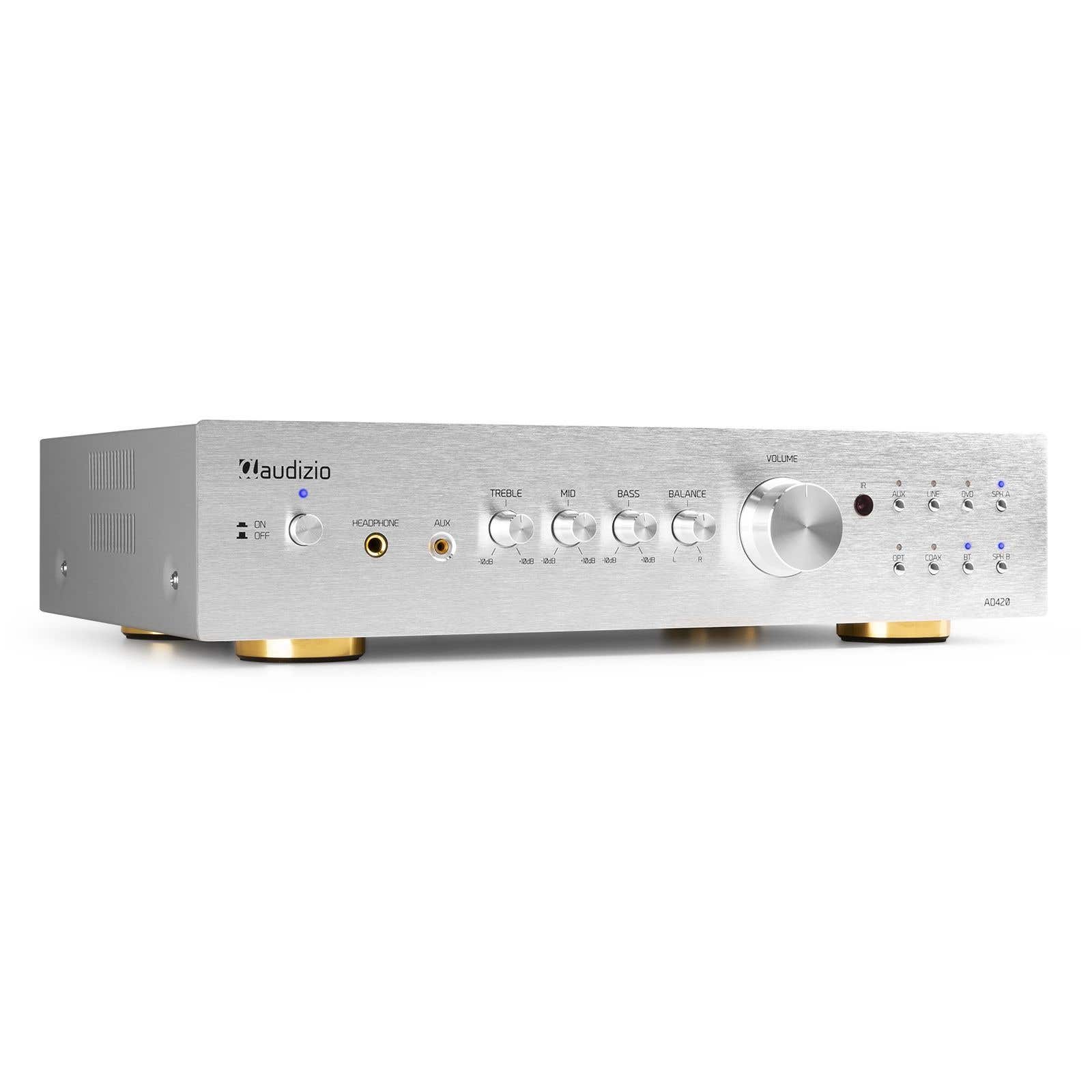 Audizio AD420A stereo versterker - 4-kanaals - 2.1 hifi versterker met | Audizio