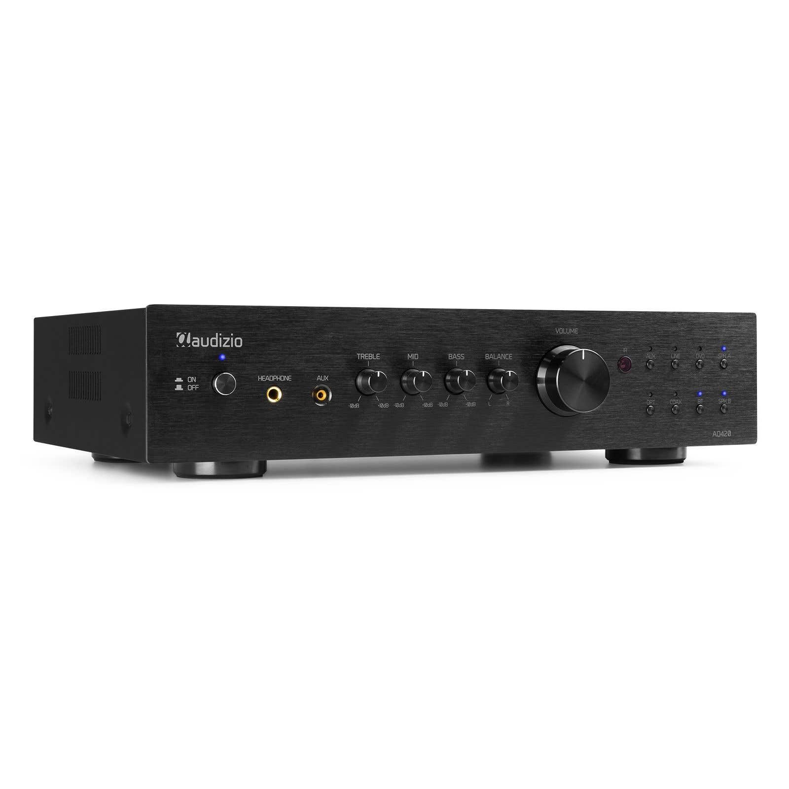 Audizio AD420B stereo versterker - 4-kanaals - 2.1 hifi versterker met | Audizio