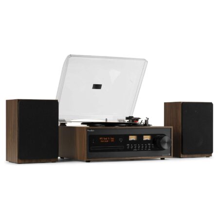 Audizio Boston platenspeler met boxen - Platenspeler met Bluetooth