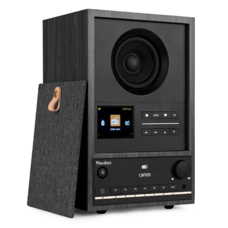 Audizio Canzo Internetradio - WiFi radio boekenplank model - Met DAB+