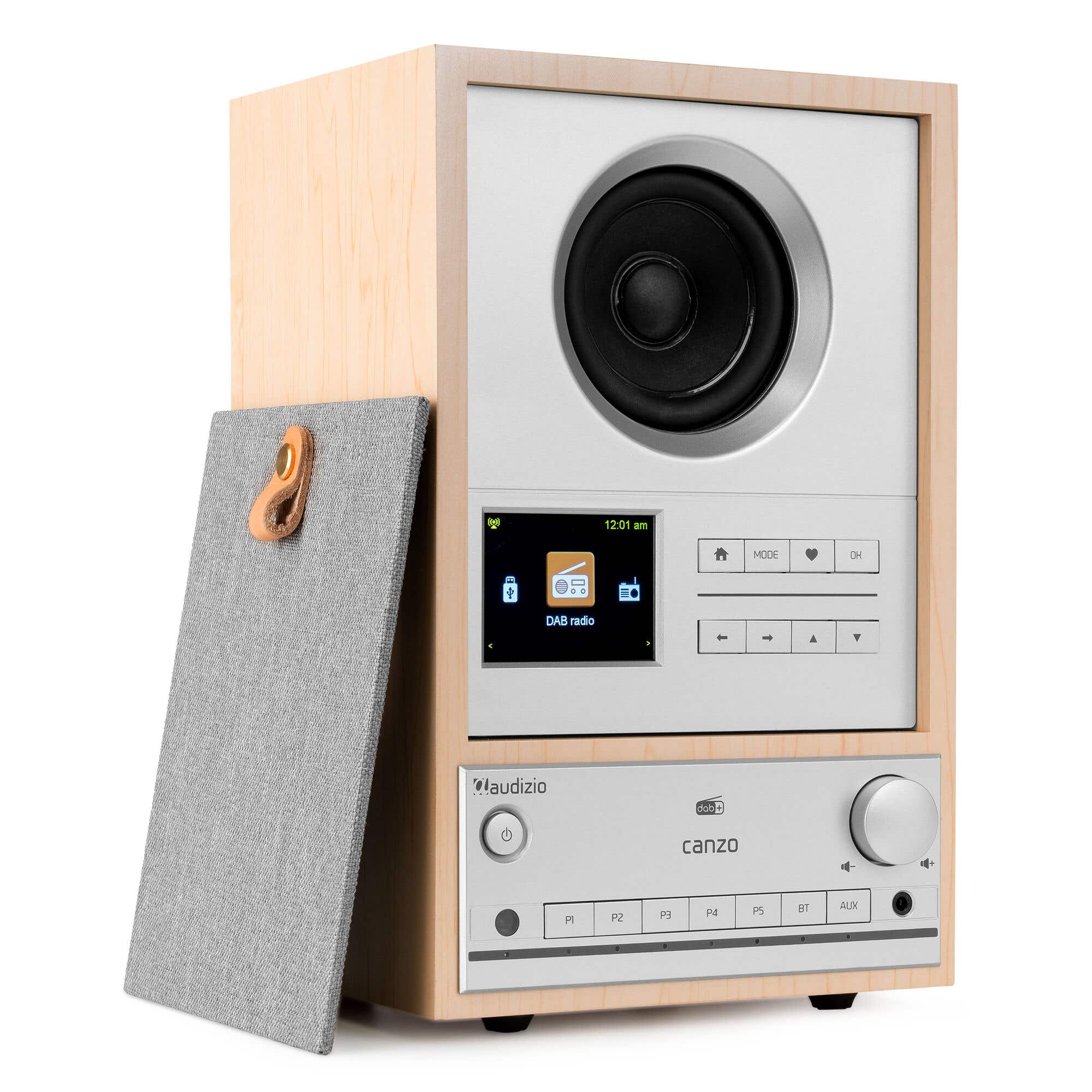 Audizio Canzo Internetradio - WiFi radio boekenplank model - Met DAB+