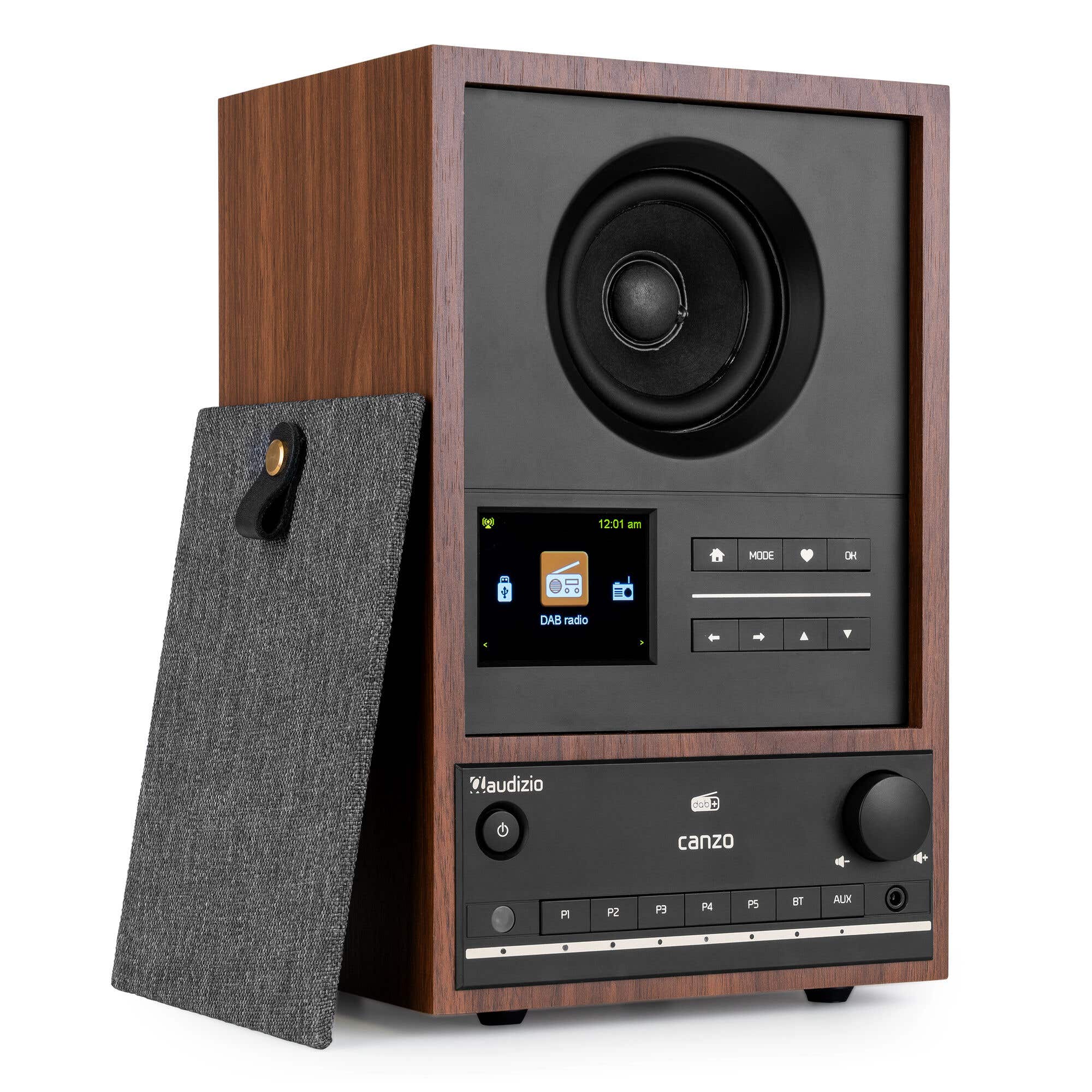 Audizio Canzo Internetradio - WiFi radio boekenplank model - Met DAB+