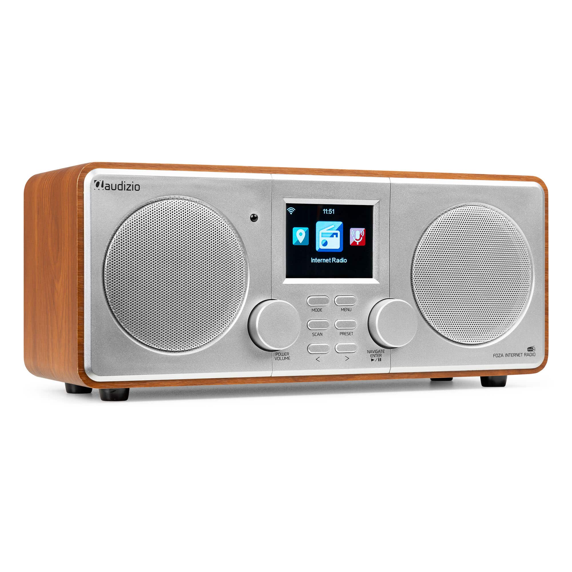 Audizio Foza internetradio - DAB radio met Bluetooth - Digitale radio | Audizio