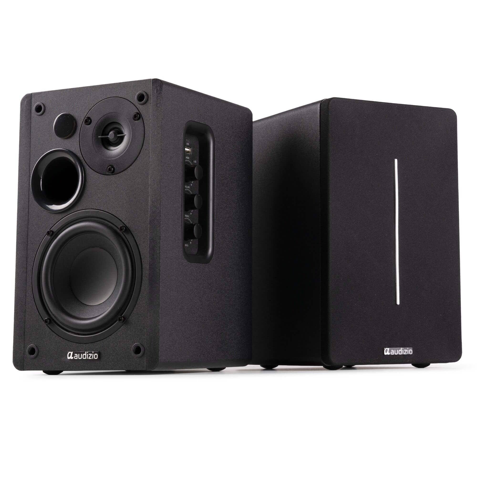 Audizio KS01B HiFi speaker set - Boekenplank speakers - Met Bluetooth | Audizio