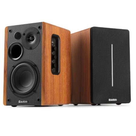 Audizio KS01B HiFi speaker set - Boekenplank speakers - Met Bluetooth | Audizio