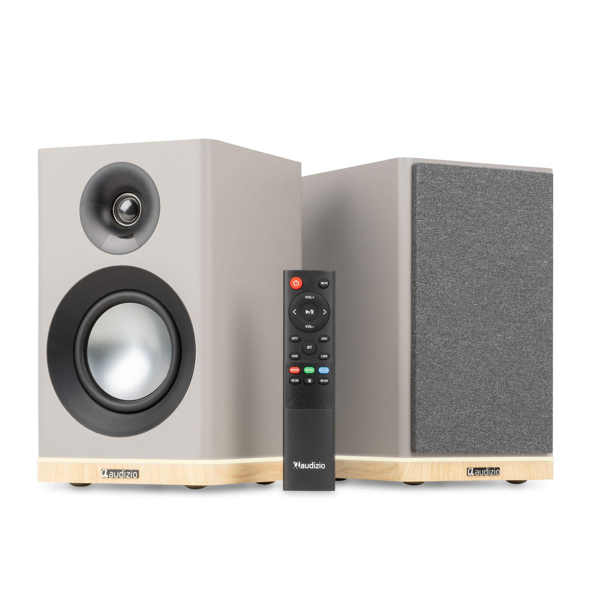 Audizio KS12 actieve HiFi luidsprekerset - HDMI en Bluetooth - Warmwit | Audizio
