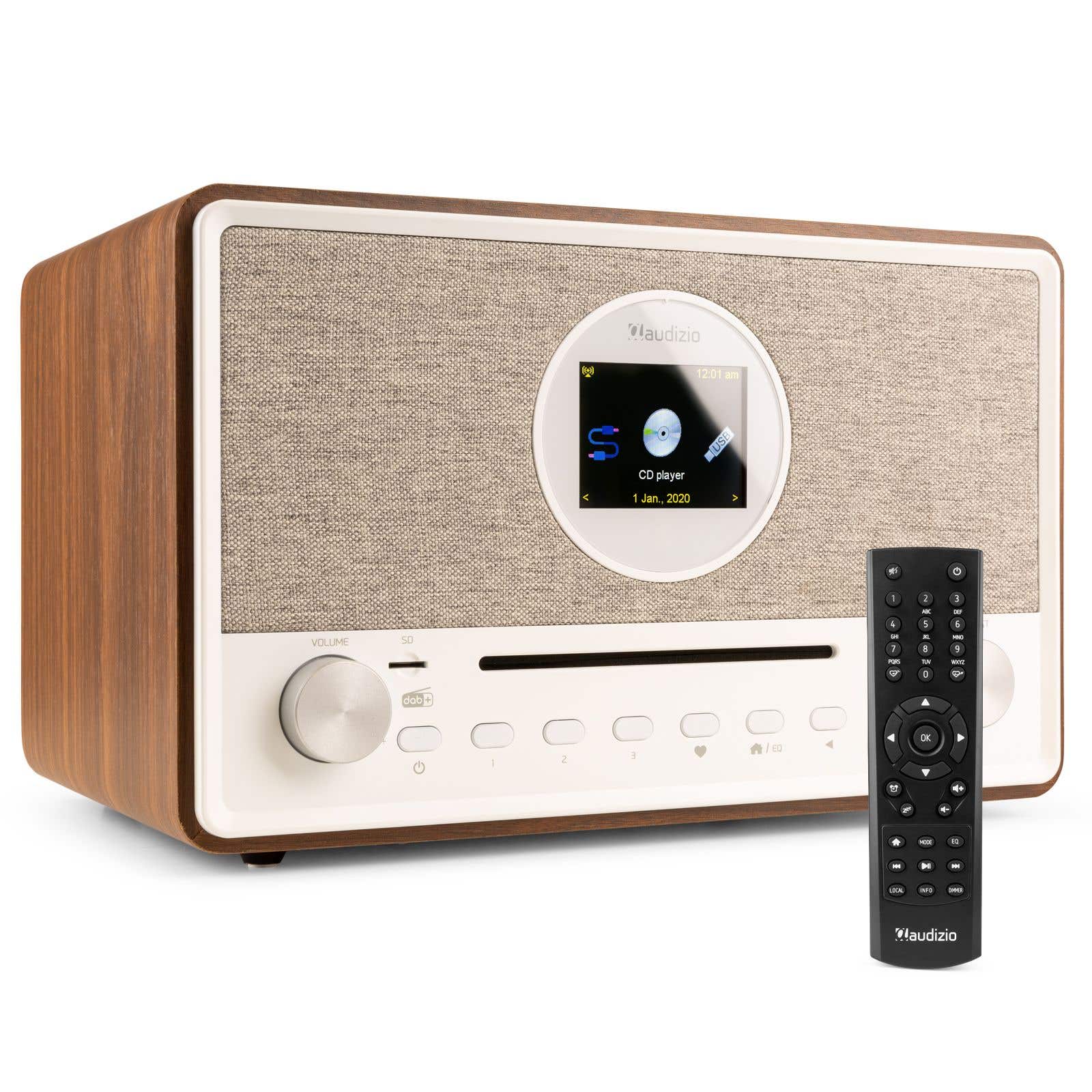 Audizio Lucca stereo DAB radio met cd speler