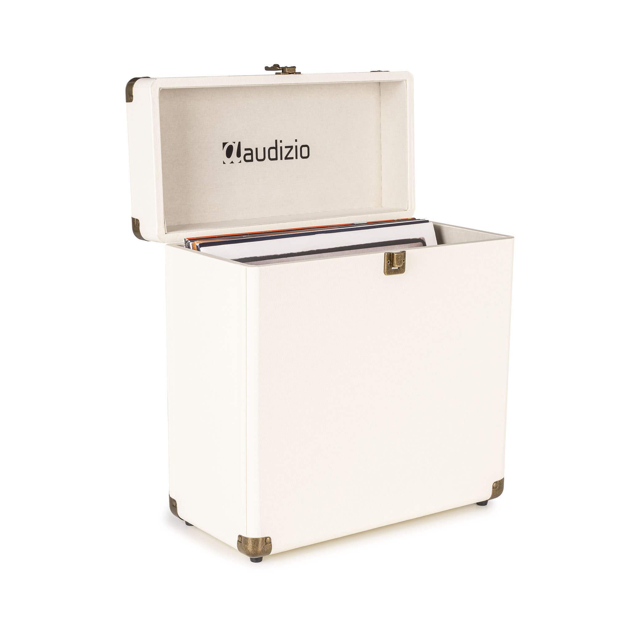 Audizio RC32 Vinyl Platenkoffer voor max 30/35 platen - Crème | Audizio