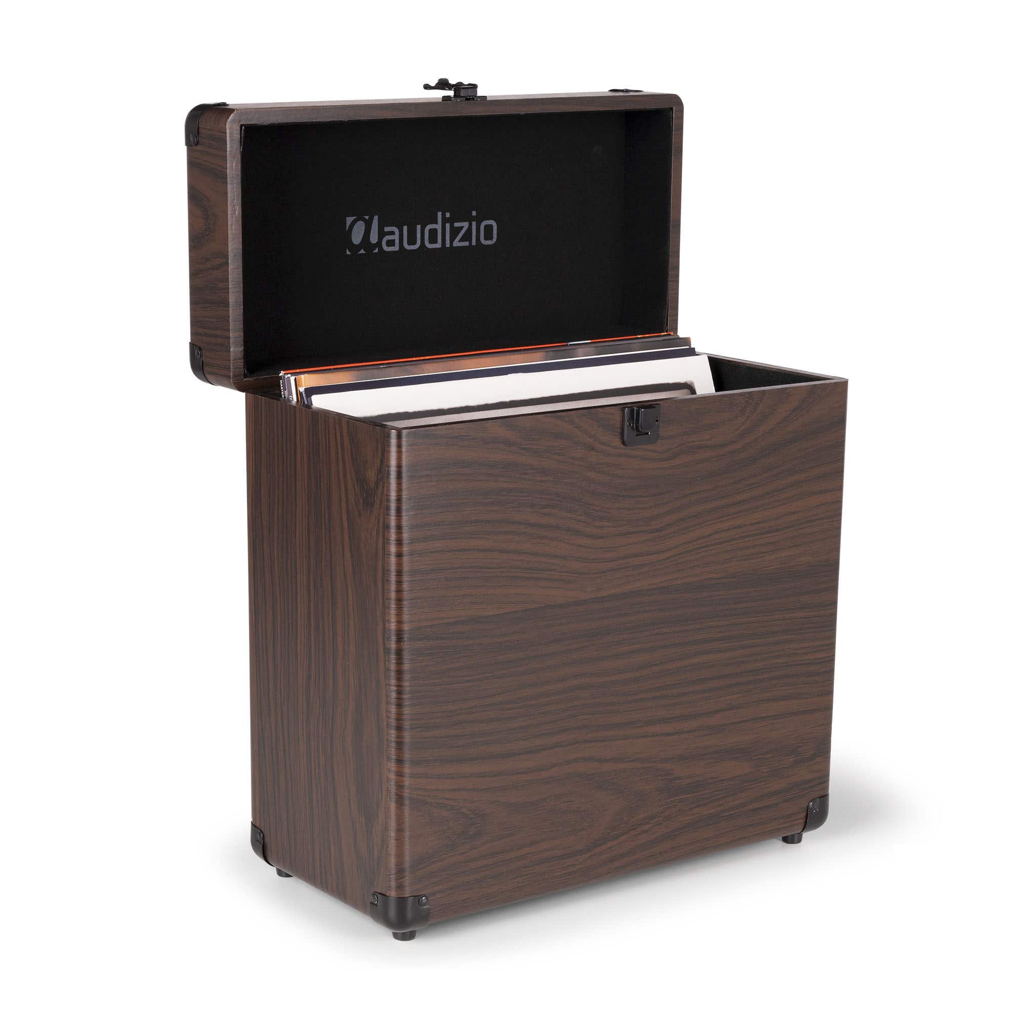 Audizio RC32 Vinyl Platenkoffer voor max 30/35 platen - Houtlook | Audizio