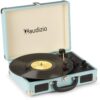 Audizio RP114BL - Retro platenspeler in blauwe koffer - platenspeler | Audizio