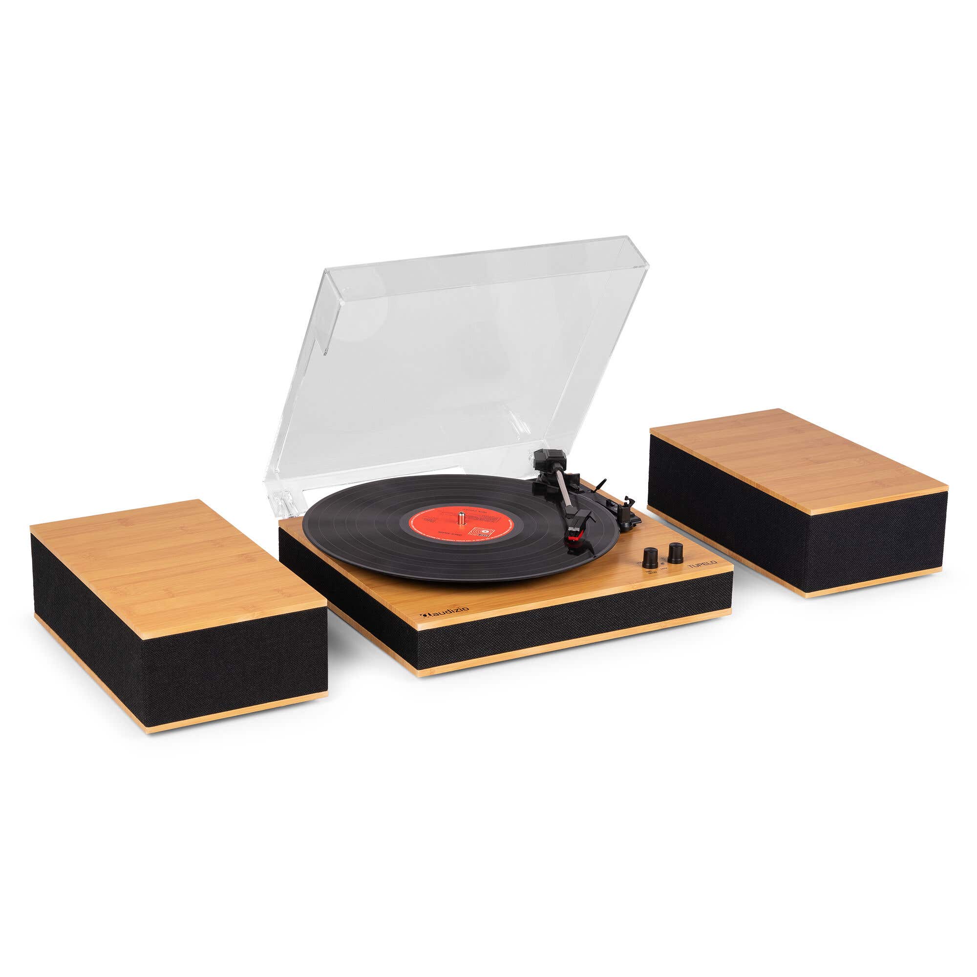Audizio Tupelo platenspeler met boxen - Platenspeler Bluetooth - LP | Audizio
