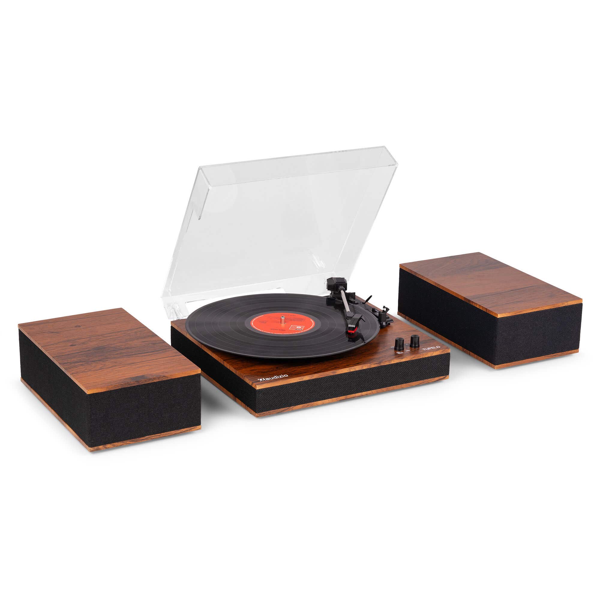 Audizio Tupelo platenspeler met boxen - Platenspeler Bluetooth - LP | Audizio