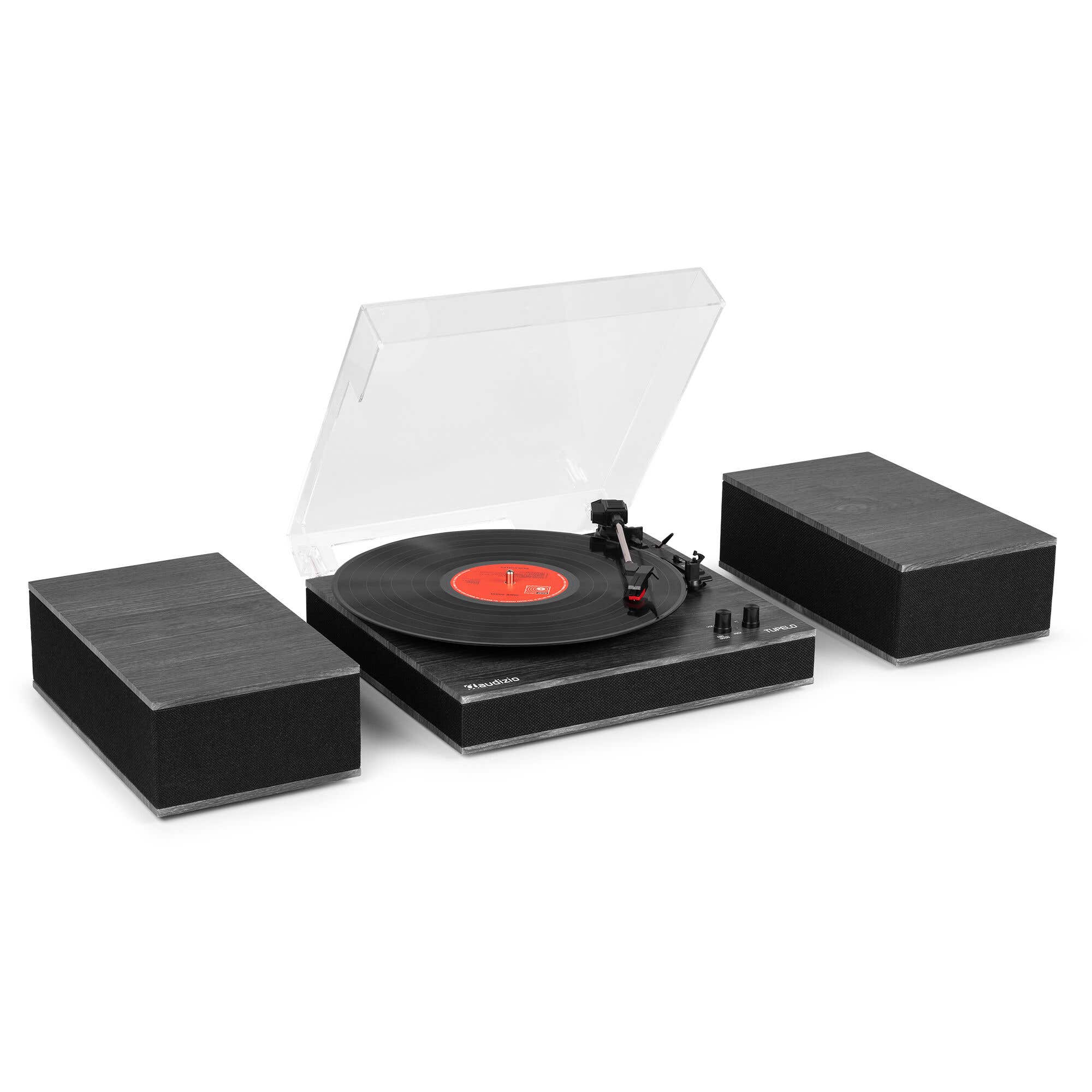Audizio Tupelo platenspeler met boxen - Platenspeler Bluetooth - LP | Audizio