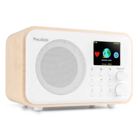 Audizio Vicenza - DAB+ en WIFI Radio met Bluetooth - Op accu - Wit | Audizio