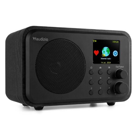 Audizio Vicenza - DAB+ en WIFI Radio met Bluetooth - Op accu - Zwart | Audizio