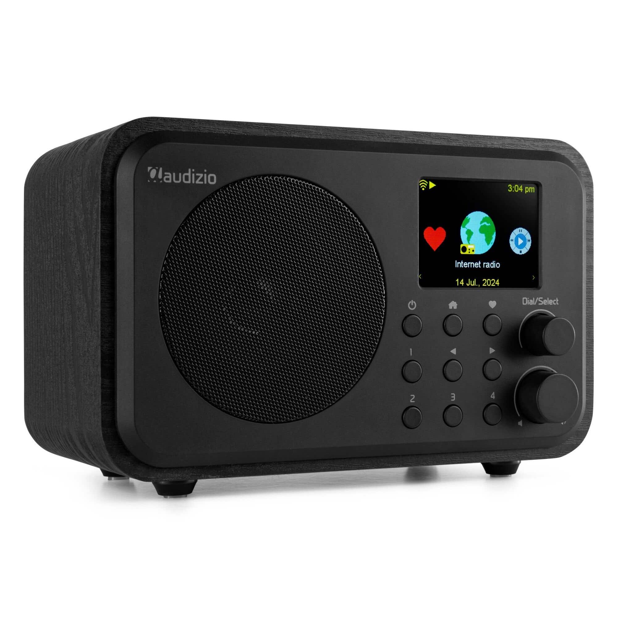 Audizio Vicenza - DAB+ en WIFI Radio met Bluetooth - Op accu - Zwart | Audizio