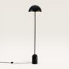 Avela - Zwarte Staande lamp Metaal - 150 cm - Woonkamer lamp - Modern design - E27 fitting - Met voetschakelaar | LUSENZ