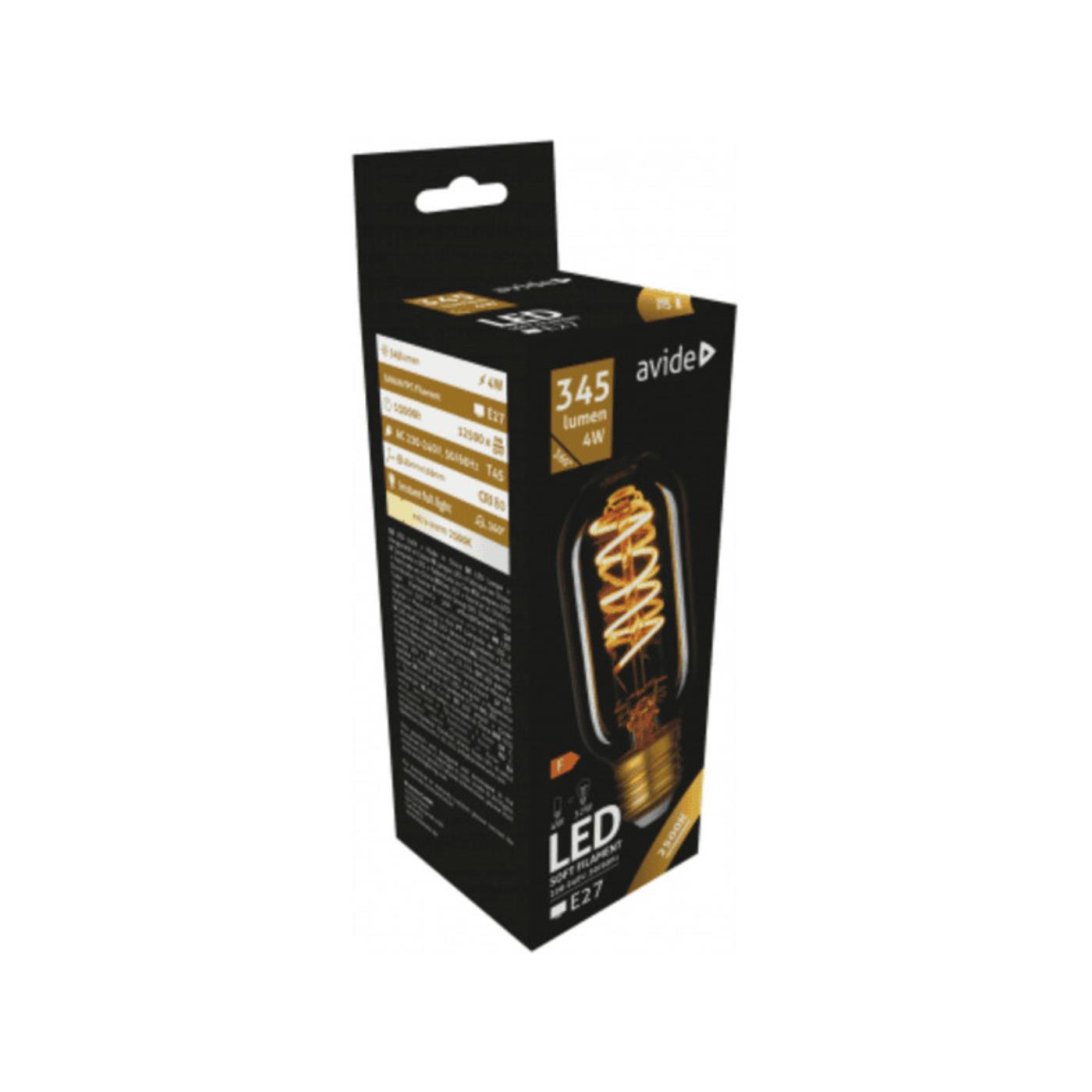 Avide LED Soft Filament T45 4W E27 EW | Avide