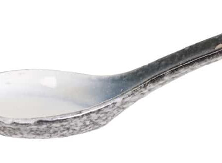 Aziatische Soeplepel - Tajimi - Grijs-Wit Marmer Effect - 13.5cm | Tokyo Design Studio