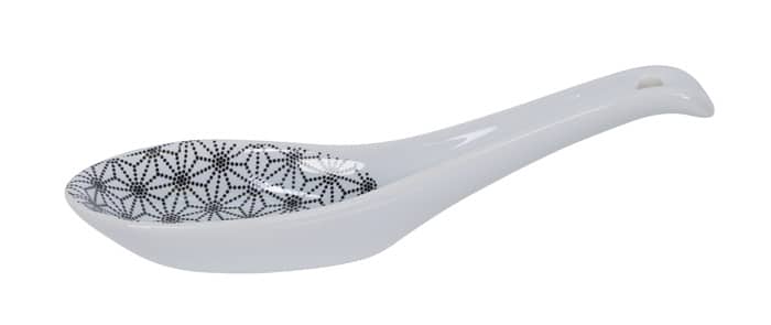 Aziatische lepel - Tokyo Design Studio - Nippon Black - Sterrenpatroon - 13.8 x 4.8 cm | Tokyo Design Studio