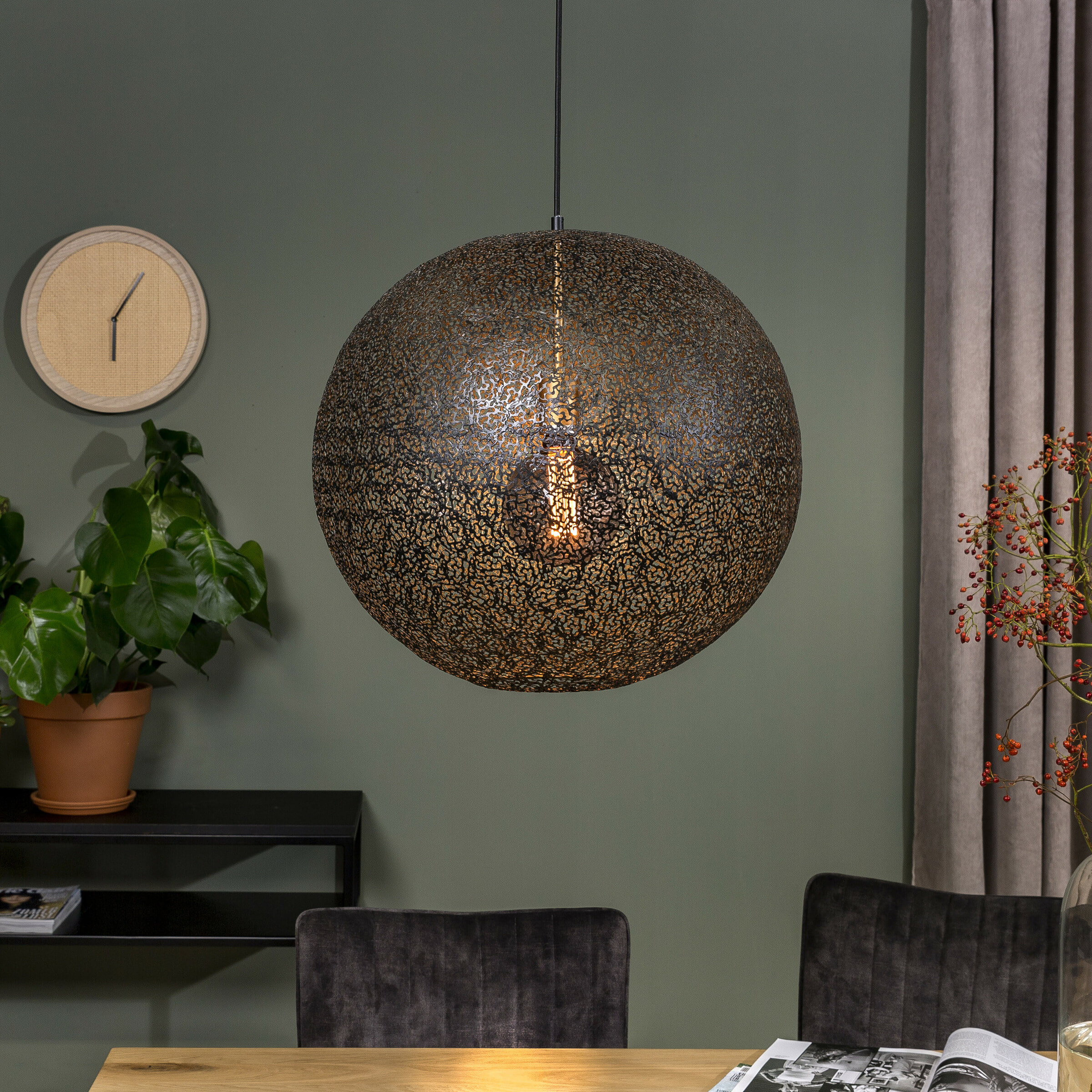 BASE Hanglamp Lovi 50cm - Zwart | BASE
