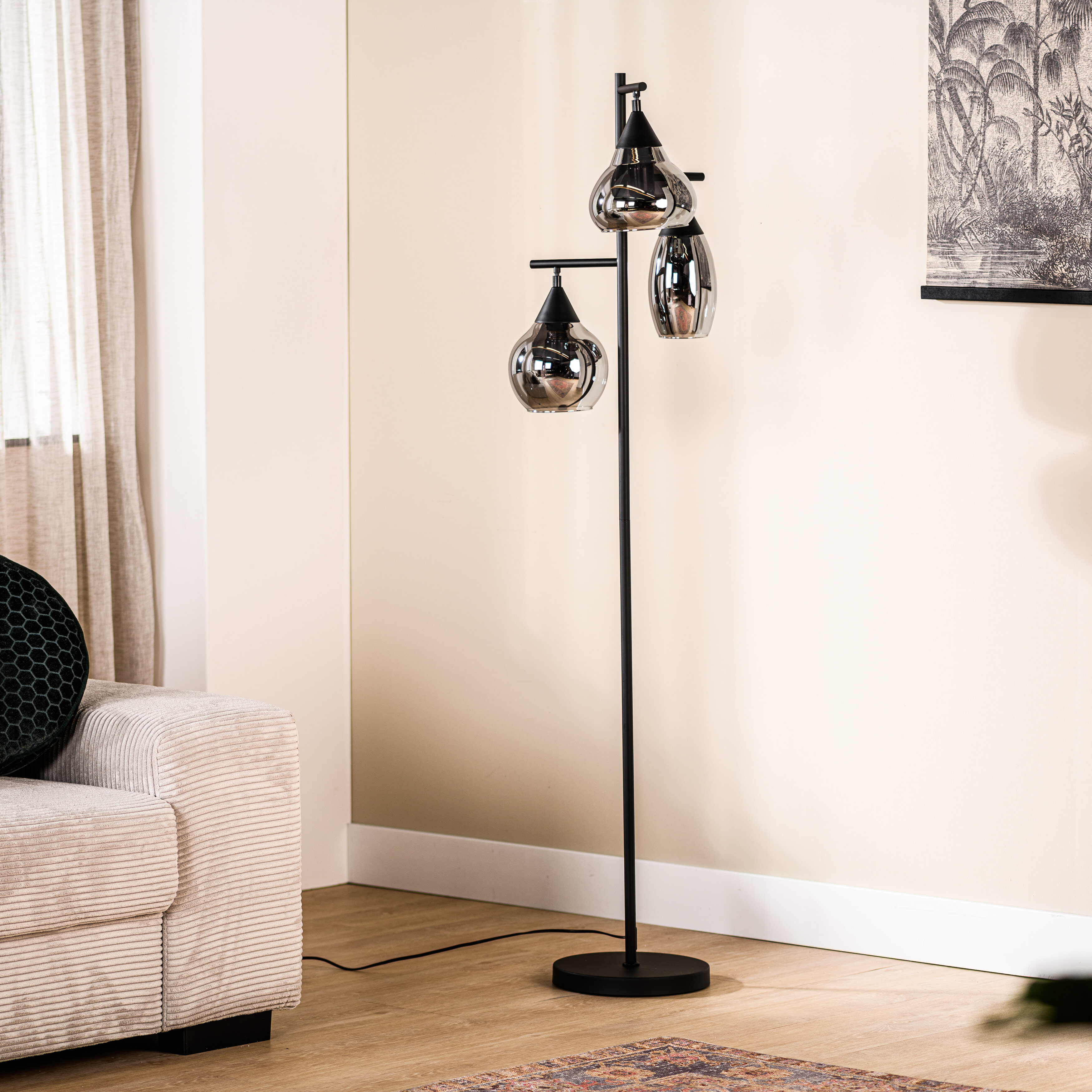 BASE Vloerlamp Landi 3-lamps
