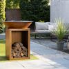 BASTE Stand 80 vuurschaal bbq - Cortenstaal | BASTE