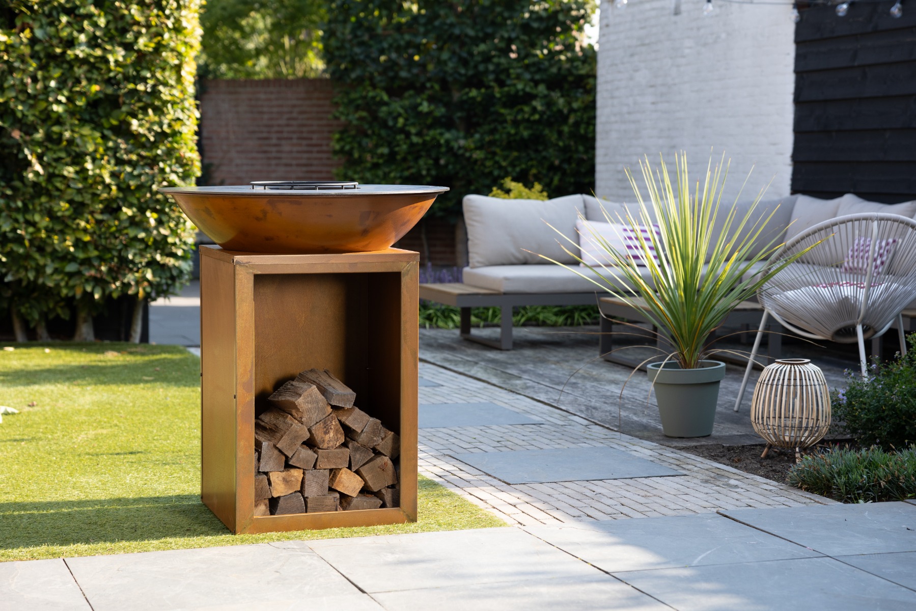 BASTE Stand 80 vuurschaal bbq - Cortenstaal | BASTE