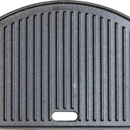 BASTE halfrond tweezijdig gietijzeren grillplaat voor 21 inch kamado | BASTE