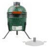 BASTE kamado barbecue 13 inch - Groen - met heat deflector | BASTE