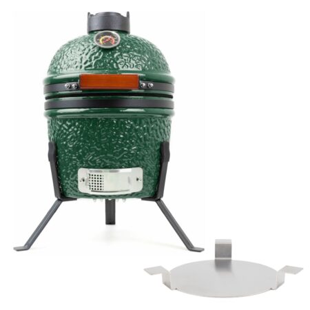 BASTE kamado barbecue 13 inch - Groen - met heat deflector | BASTE
