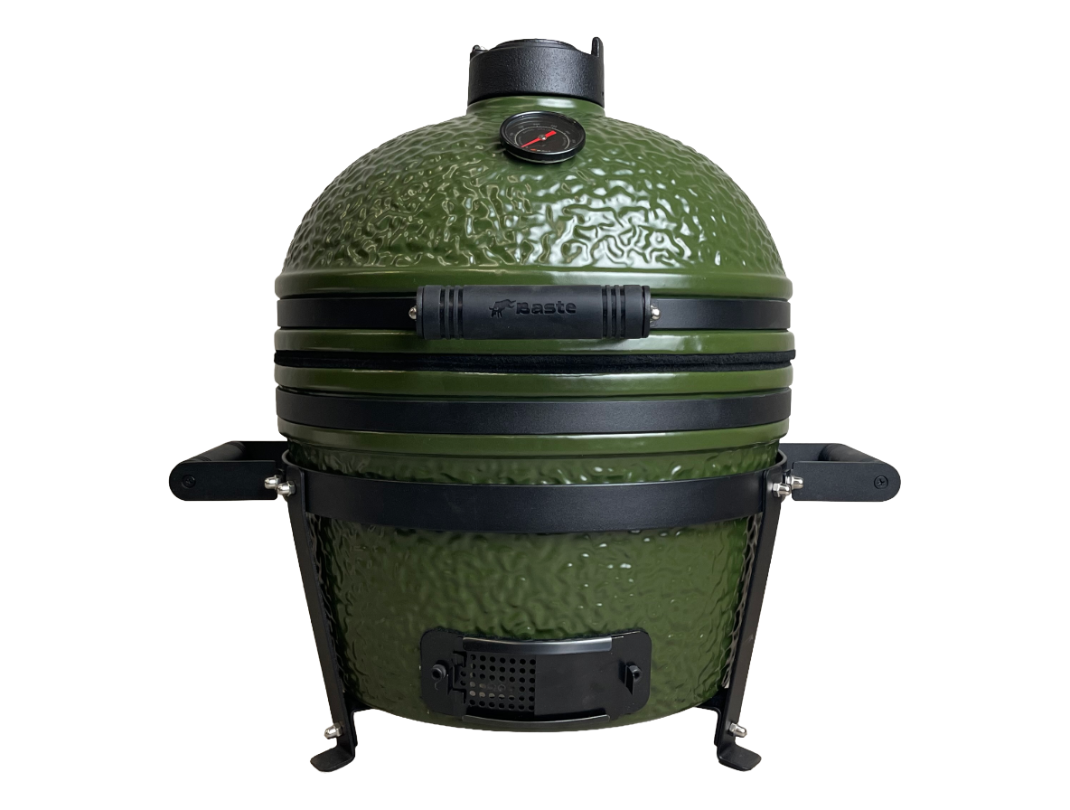 BASTE kamado bbq small - 16 inch - Olijfgroen | BASTE