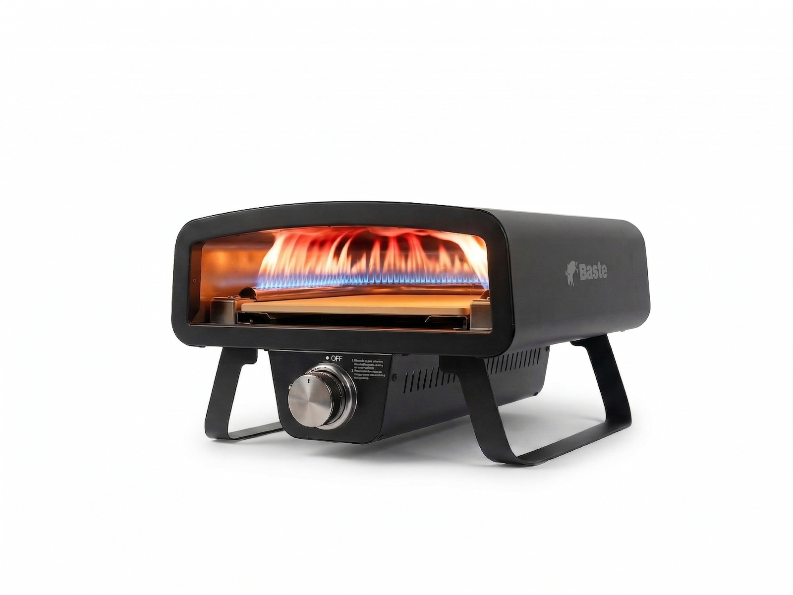 BASTE pizzaoven buiten gas 12 inch - RVS | BASTE