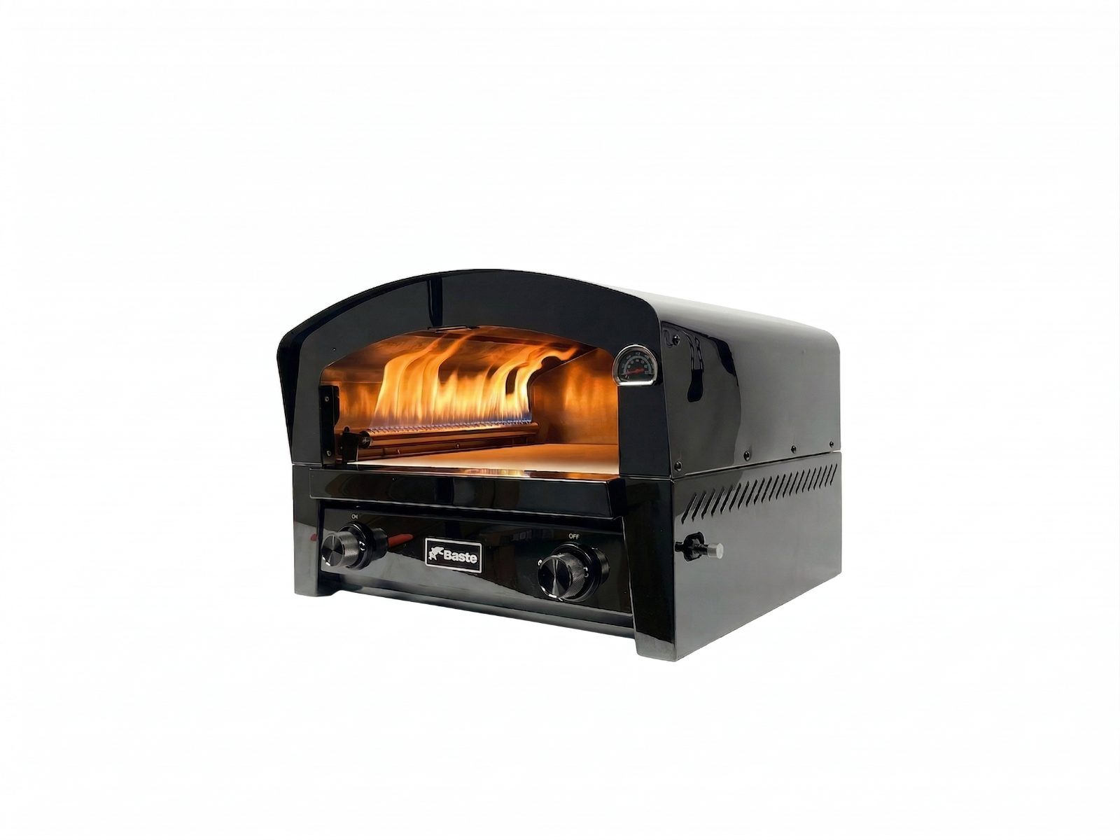 BASTE pizzaoven buiten gas 16 inch - RVS | BASTE
