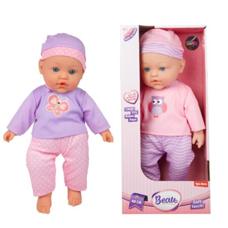 BEAU Zachte babypop 40cm met geluid | Toi-Toys