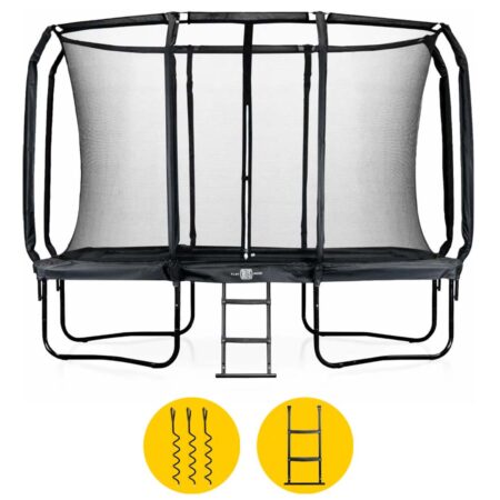BLITS Urban trampoline - 305 x 214 cm - Zwart | BLITS