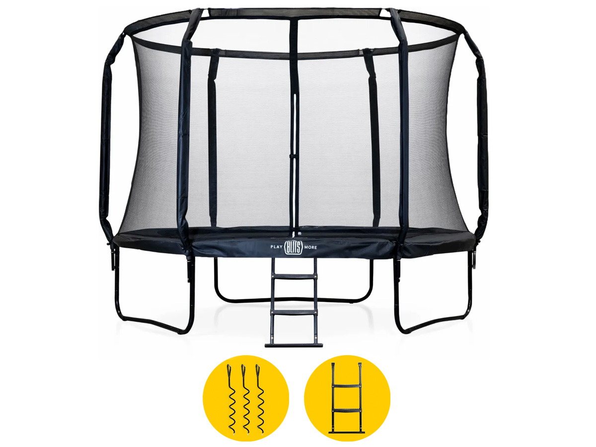 BLITS Urban trampoline - Ø 244 cm - Zwart | BLITS