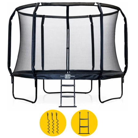 BLITS Urban trampoline - Ø 305 cm - Zwart | BLITS