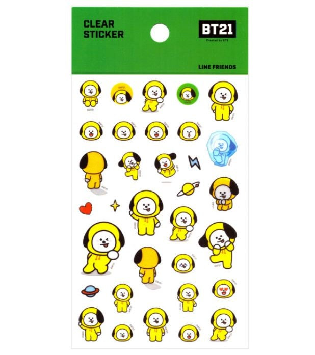 BT21 Clear Sticker - CHIMMY | BT21
