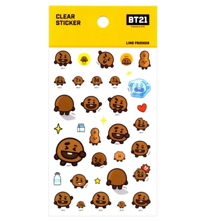 BT21 Clear Sticker - SHOOKY | BT21
