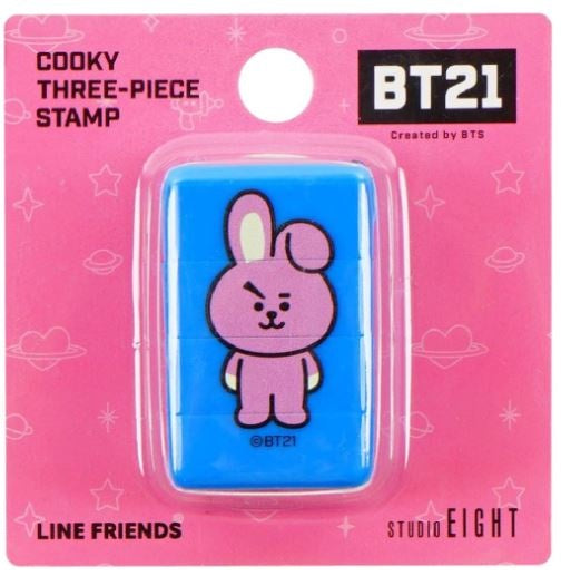 BT21 Driedelige stempel - COOKY | BT21