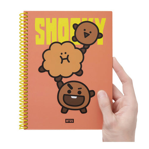 BT21 Heart A5 Spring Notebook - SHOOKY | BT21