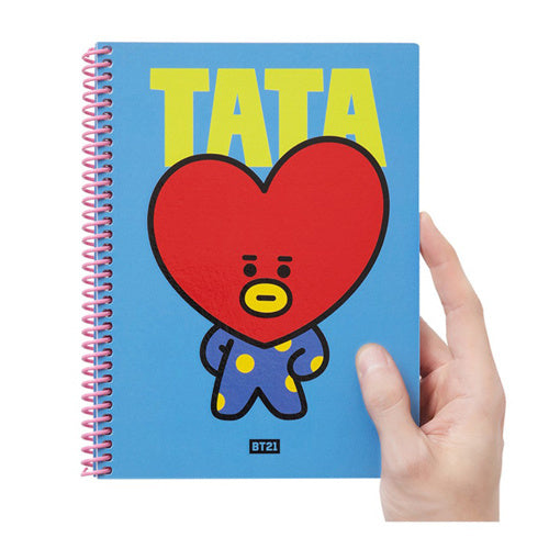 BT21 Heart A5 Spring Notebook - TATA | BT21