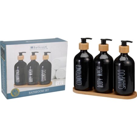 Badkamer set van 3 flessen 500ml | Bathroom Solutions