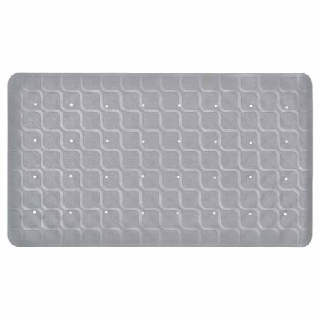 Badmat / Douchemat antislip 70 x 40 cm | Kleur: Grijs | Met zuignappen | Hoogwaardig rubber | ThuiszorgwinkelXL