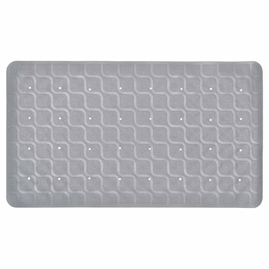 Badmat / Douchemat antislip 70 x 40 cm | Kleur: Grijs | Met zuignappen | Hoogwaardig rubber | ThuiszorgwinkelXL