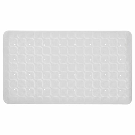 Badmat / Douchemat antislip 70 x 40 cm | Kleur: Wit | Met zuignappen | Hoogwaardig rubber | ThuiszorgwinkelXL