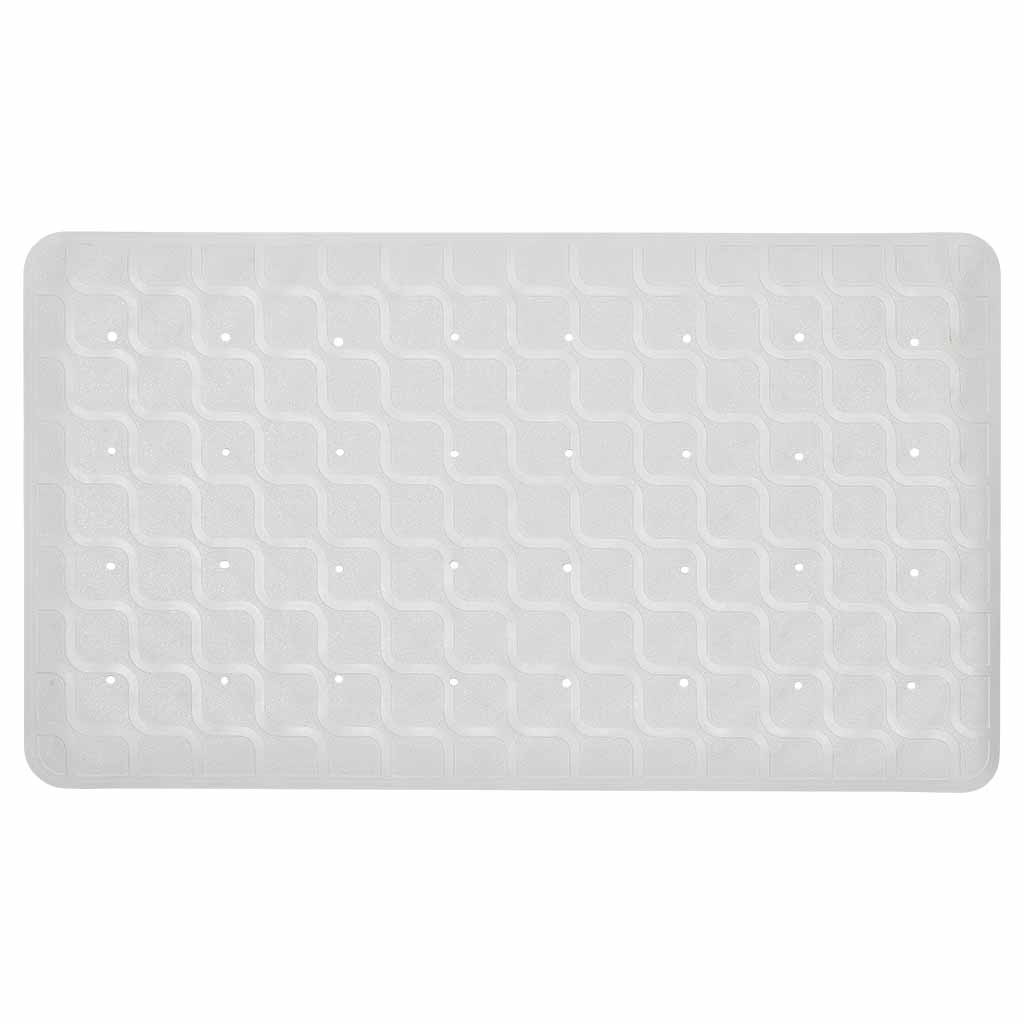 Badmat / Douchemat antislip 70 x 40 cm | Kleur: Wit | Met zuignappen | Hoogwaardig rubber | ThuiszorgwinkelXL